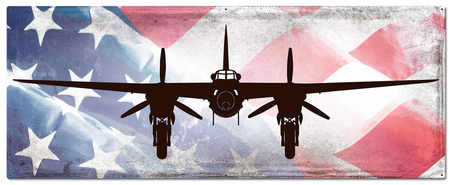 Planes Mosquito DH 98 American Flag