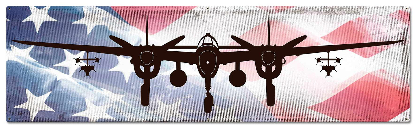 Planes Lighting Plane American Flag