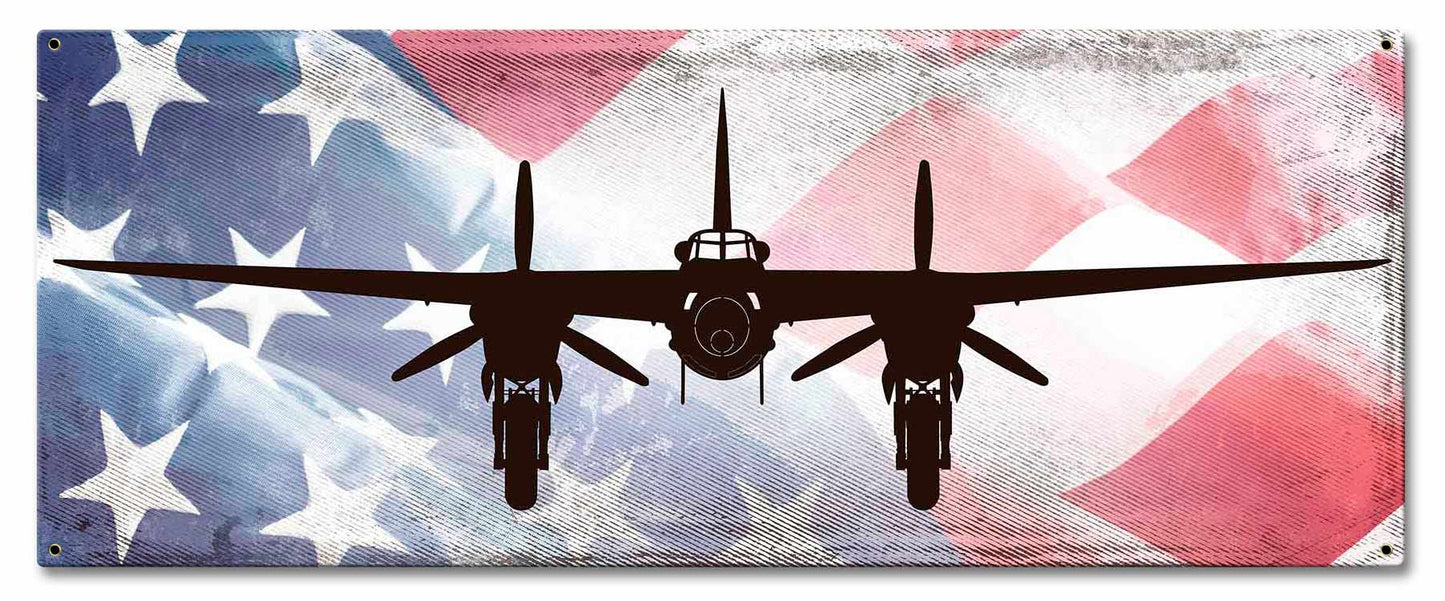 Planes Mosquito DH 98 American Flag