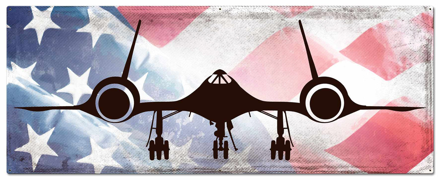 Planes SR-71 American Flag