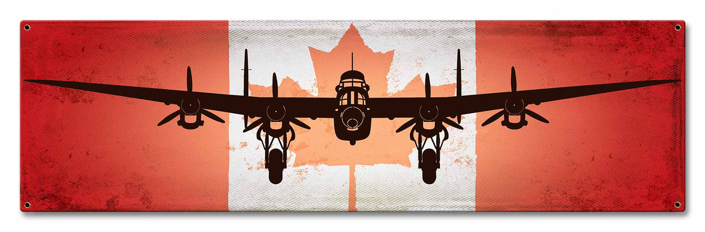Planes Lancaster Canadian Flag