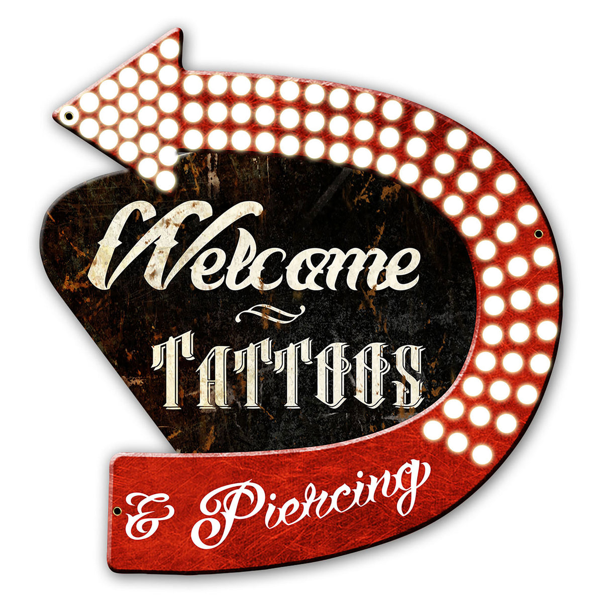 Tattoos Arrow 22 X 22 vintage metal sign