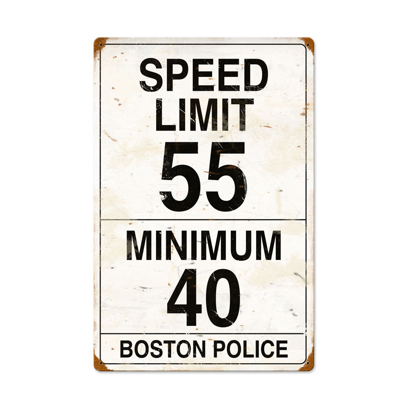Speed Limit 55 Vintage Sign