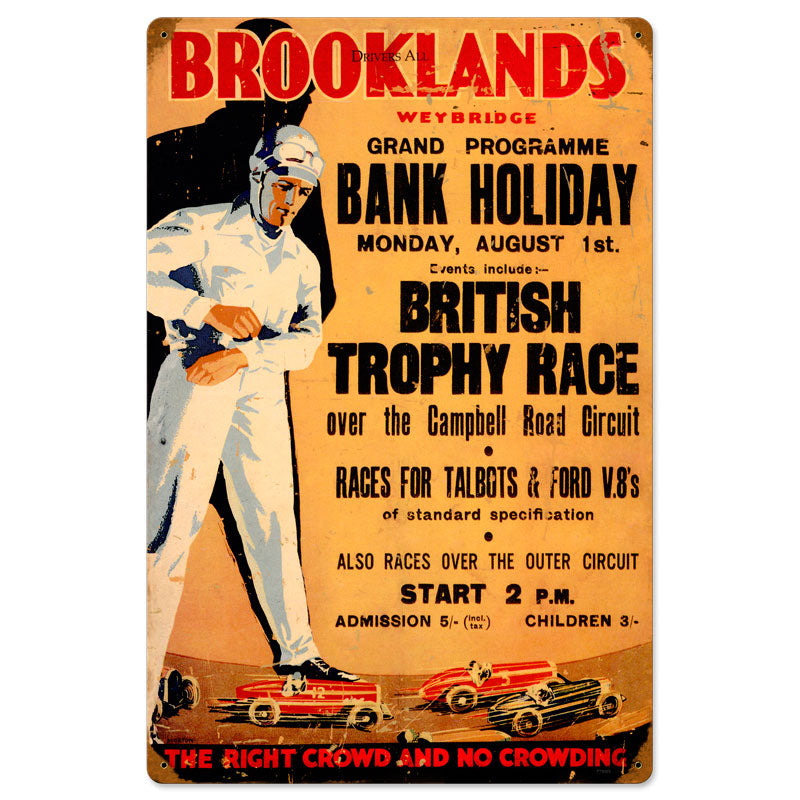 Brooklands Vintage Sign