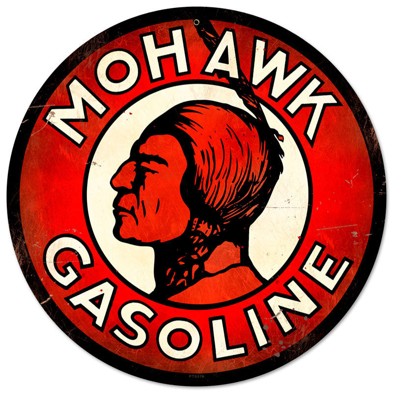 Mohawk Gasoline Vintage Sign