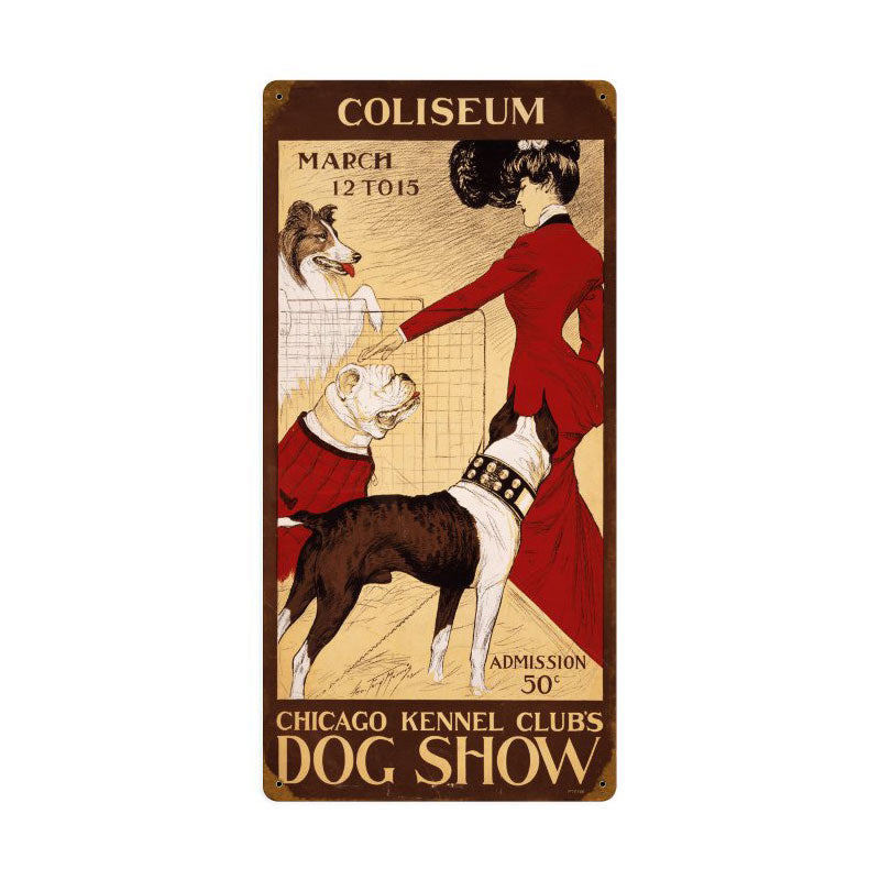 Chicago Dog Show Vintage Sign