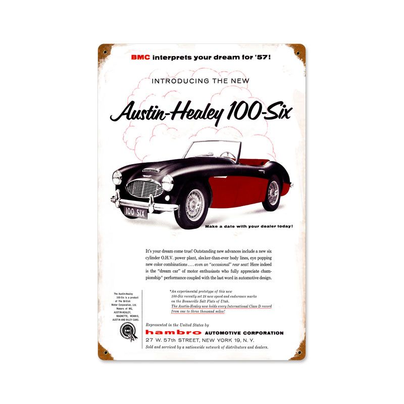 Austin Healey Vintage Sign