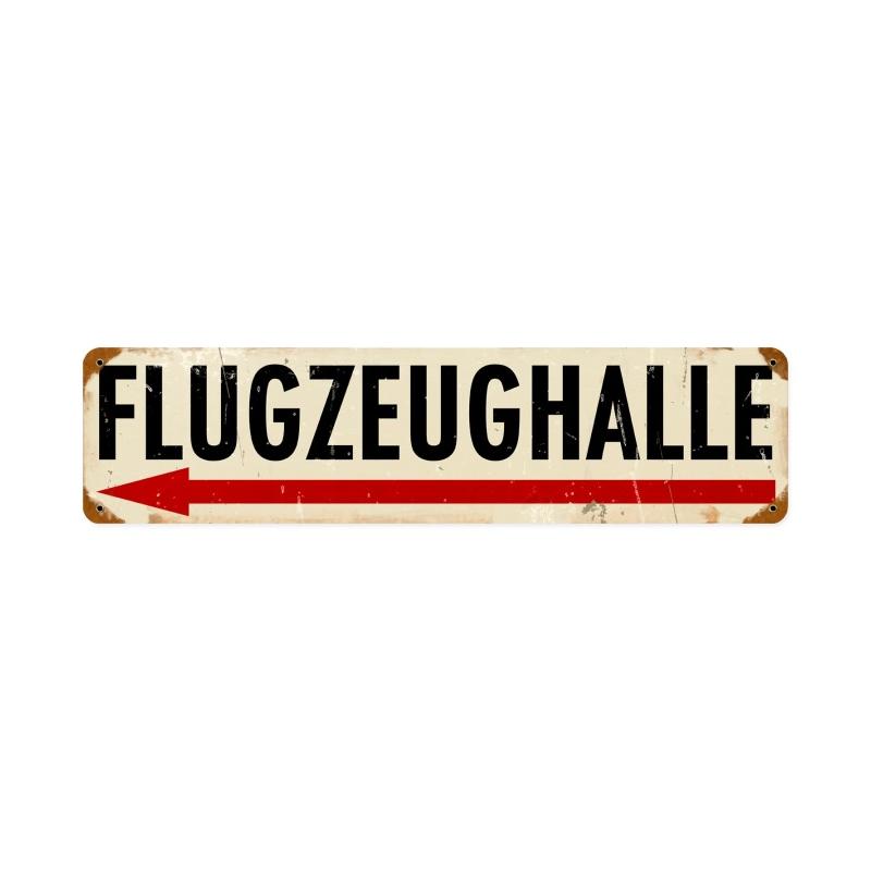 Flugzeughalle Left Vintage Sign