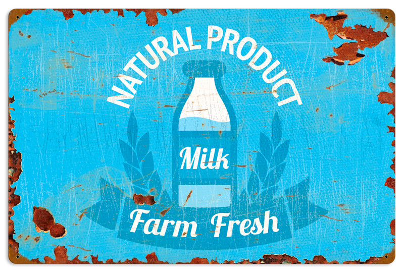 Farm Fresh Milk Vintage Sign