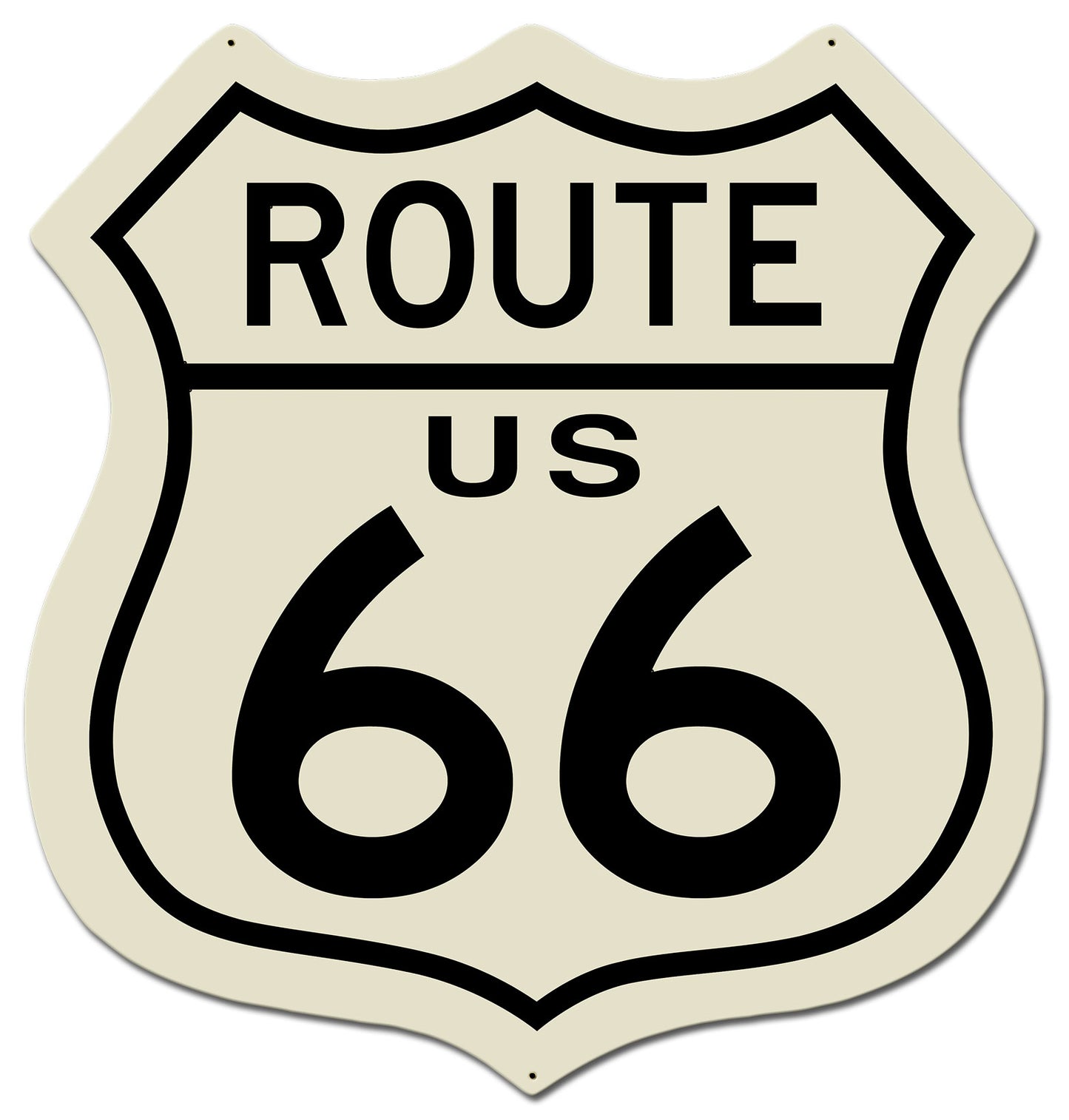 Route US 66 Metal Sign 28in X 29in