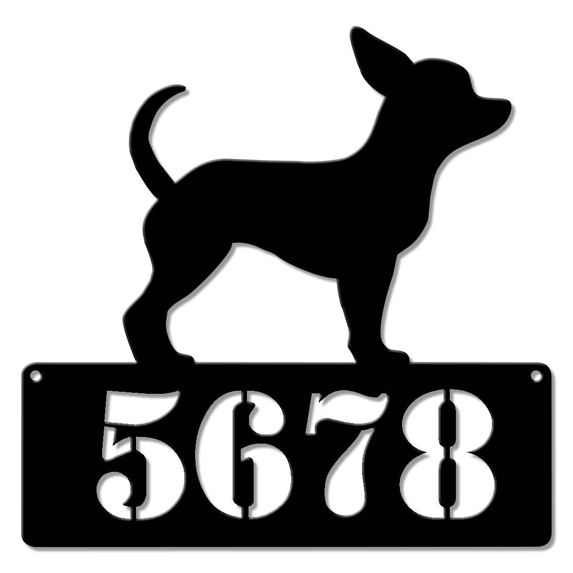Chihuahua Address Sign - Personalized