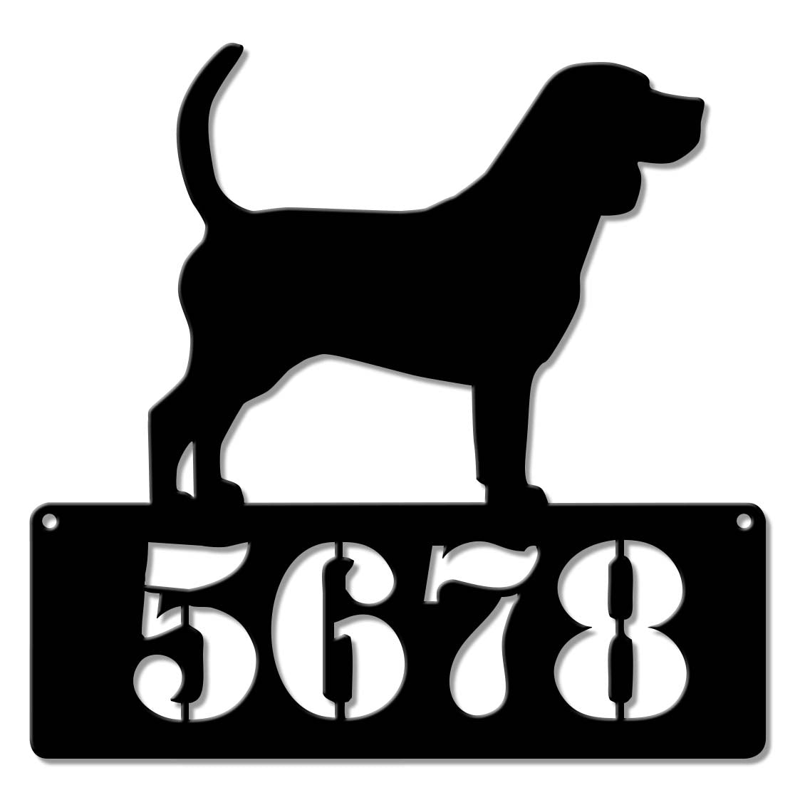 Beagle Address Sign - Personalized