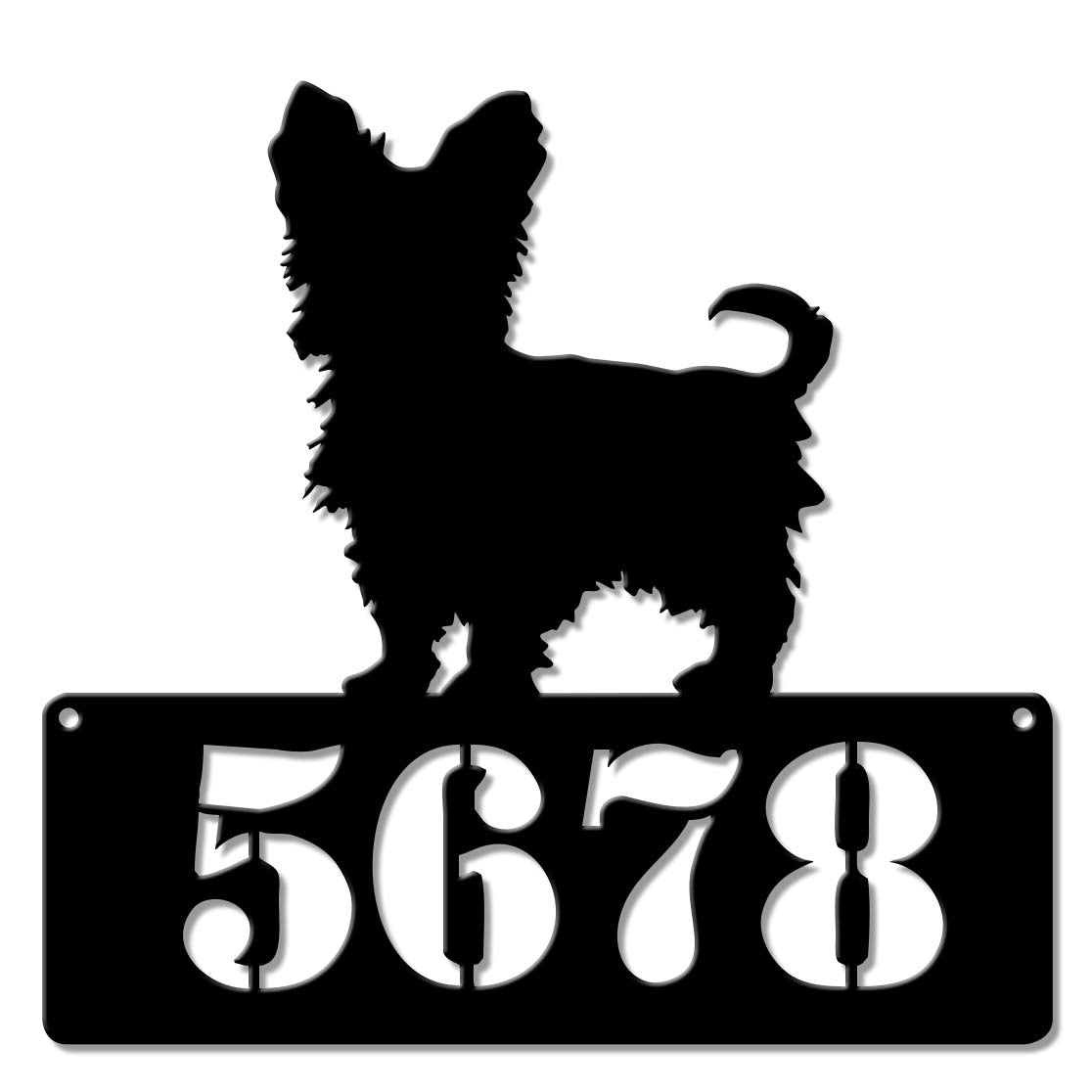 Yorkshire Terrier Address Sign - Personalized