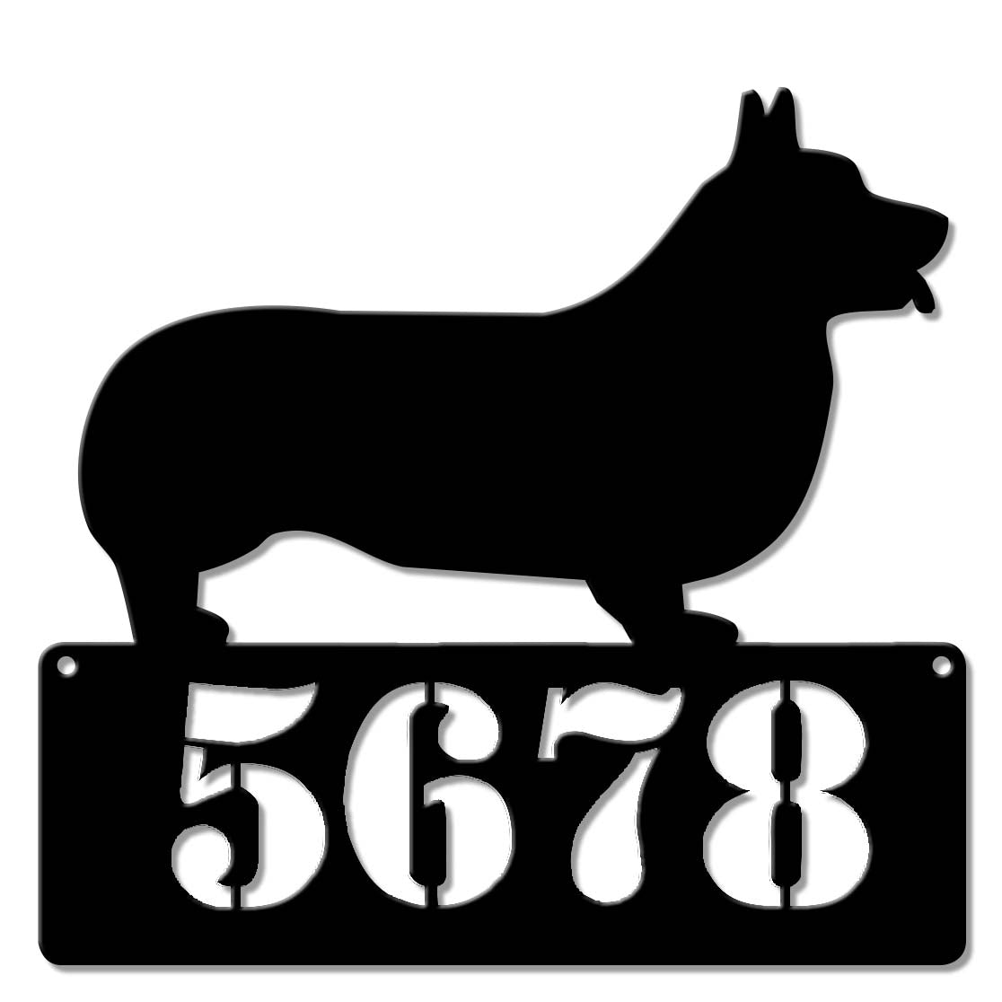 Corgi Pembroke Address Sign - Personalized