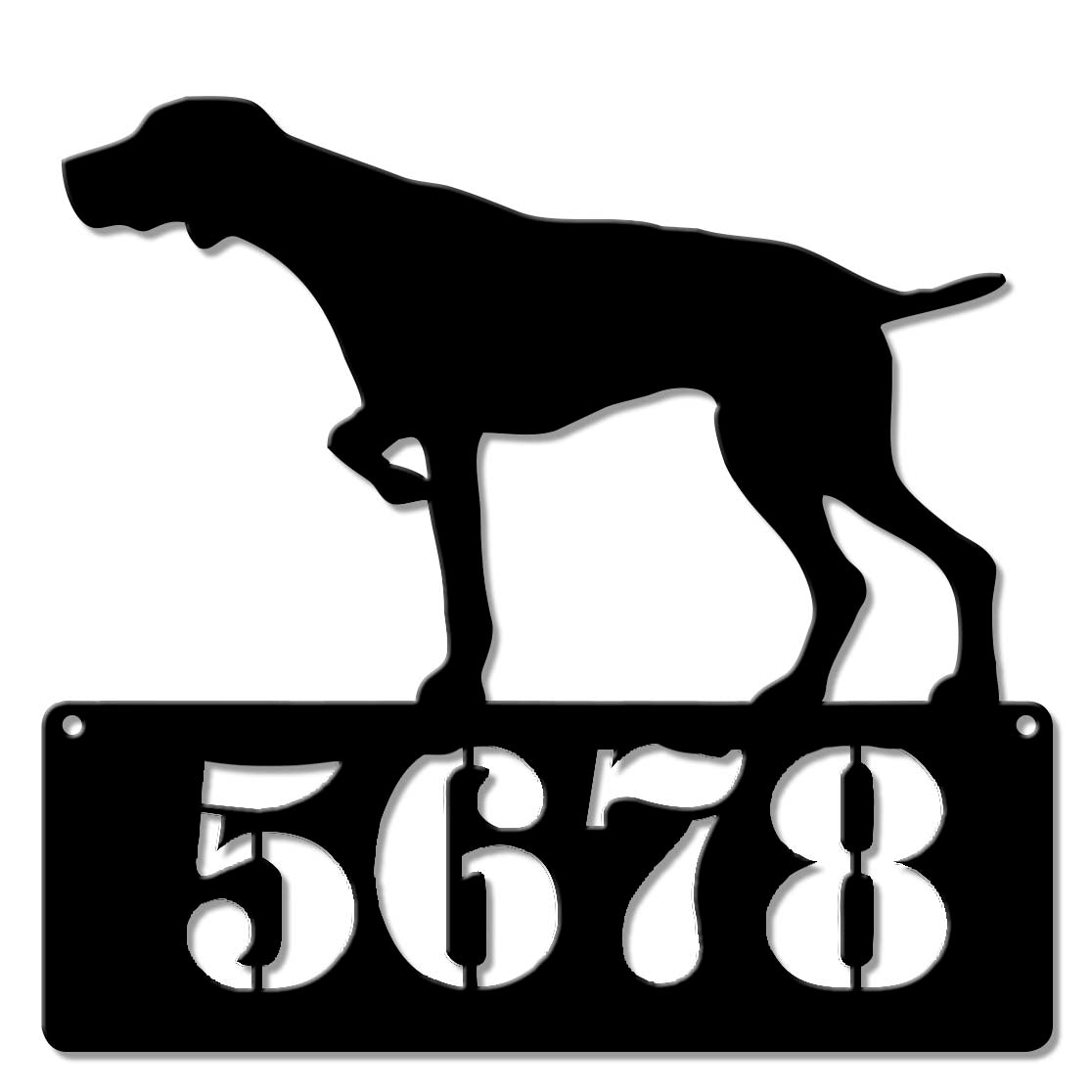 German Shorthair Pointer Address Sign - Personalized