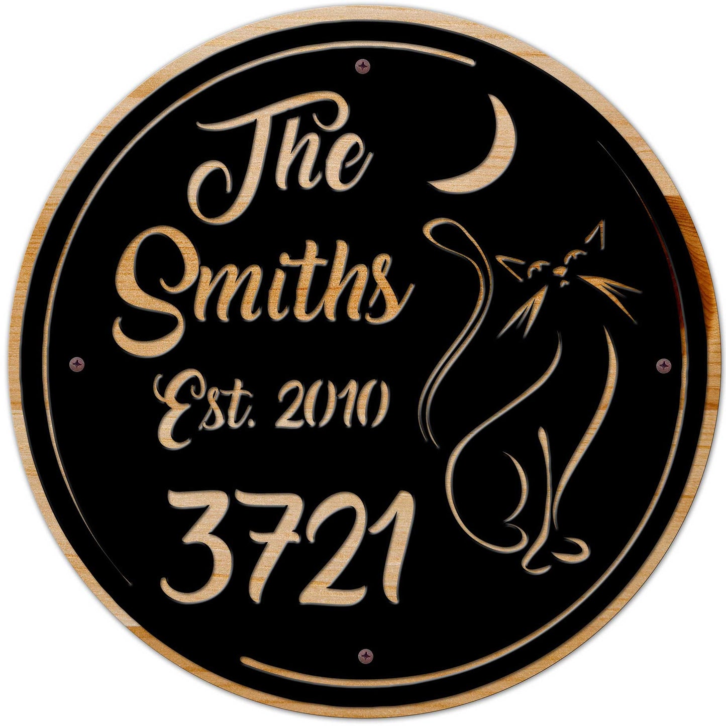 Cat Moon Name Number Est - Personalized