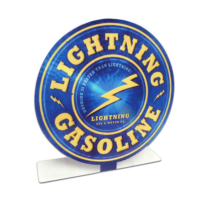 Lightening Gas Topper Vintage Sign