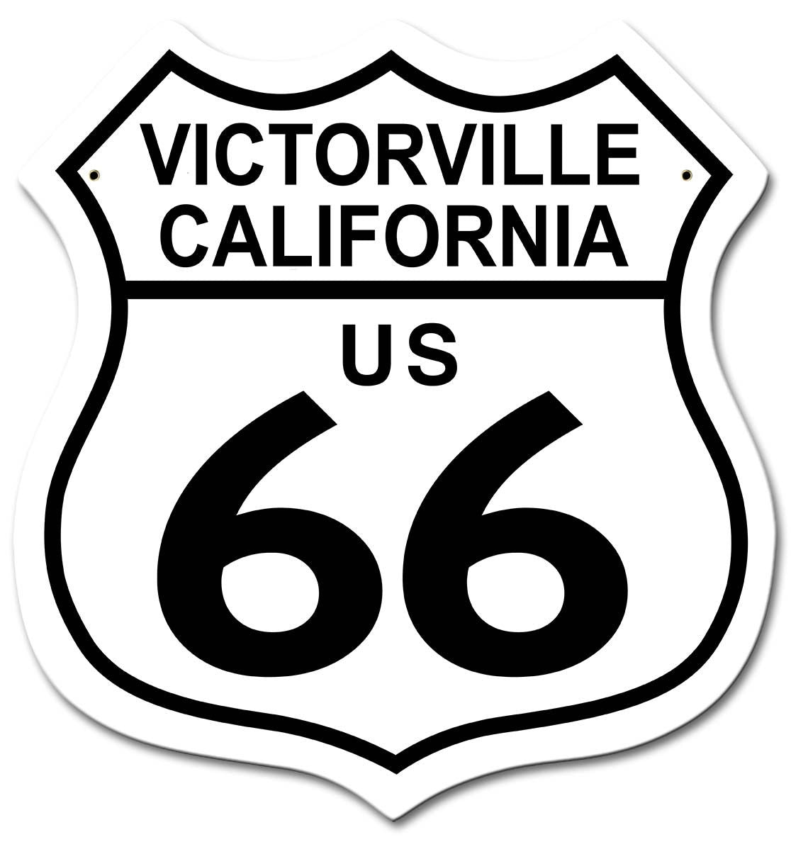 US RT 66 Victorville CA Vintage Sign