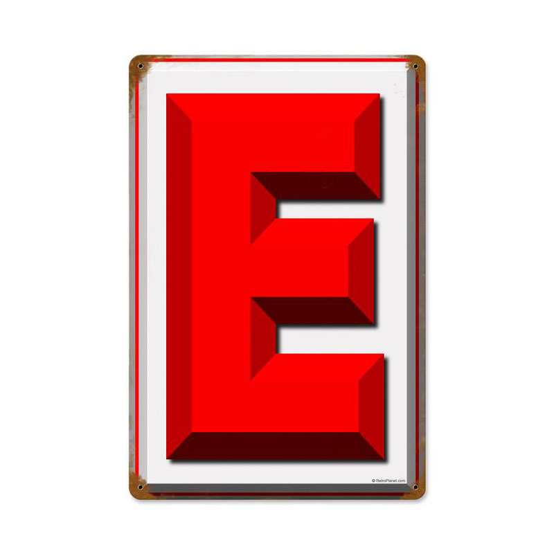 E Vintage Sign