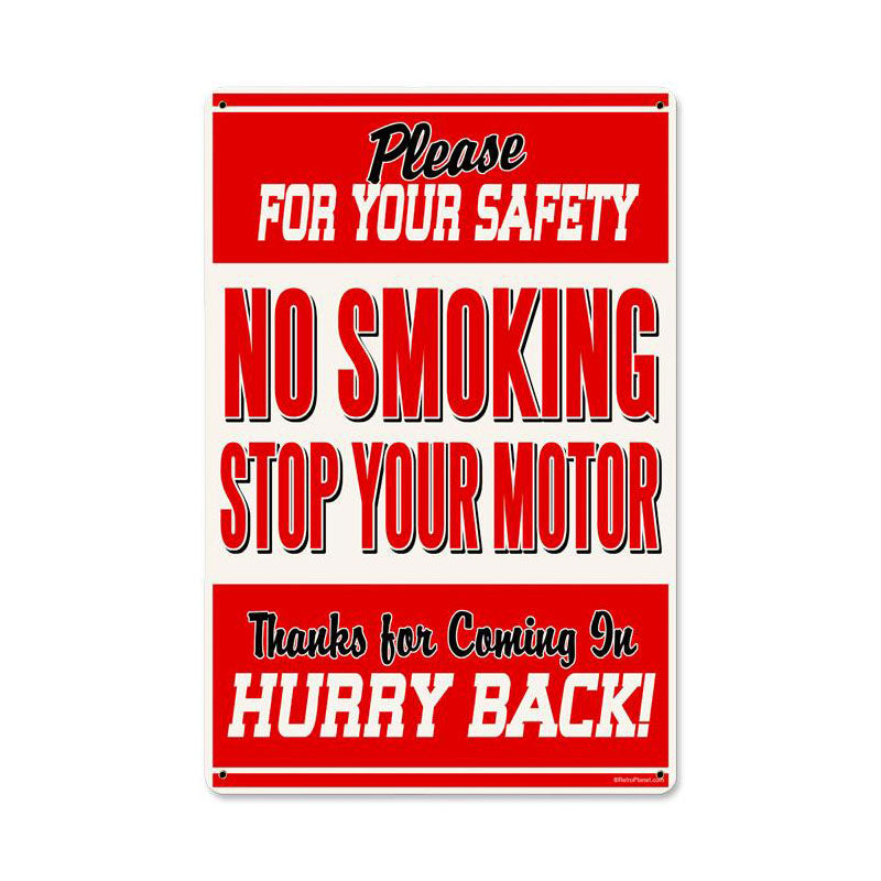 No Smoking Vintage Sign