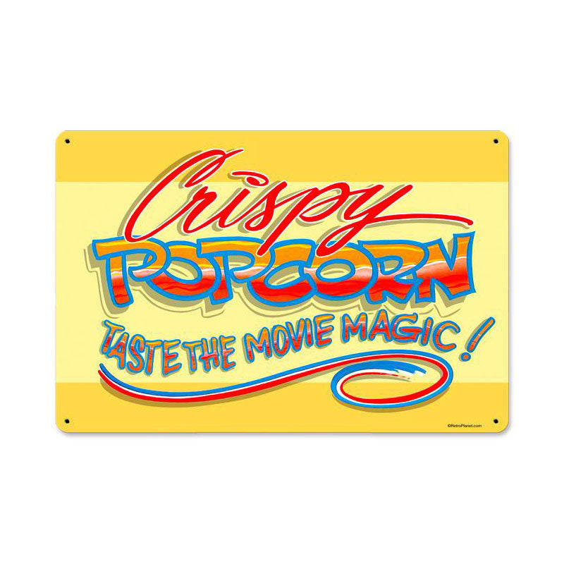 Popcorn Crispy Vintage Sign