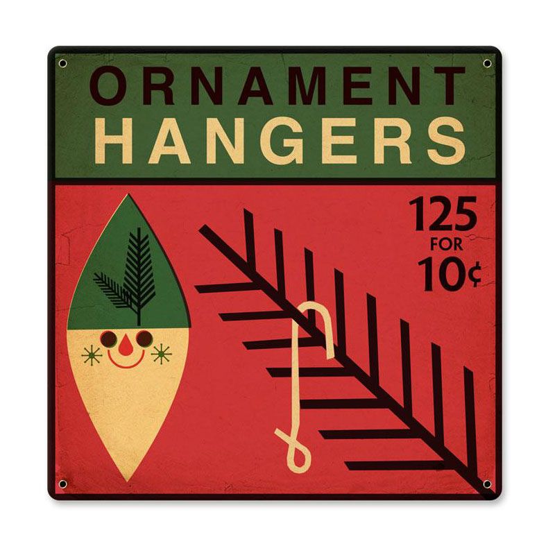 Ornament Hangers Vintage Sign