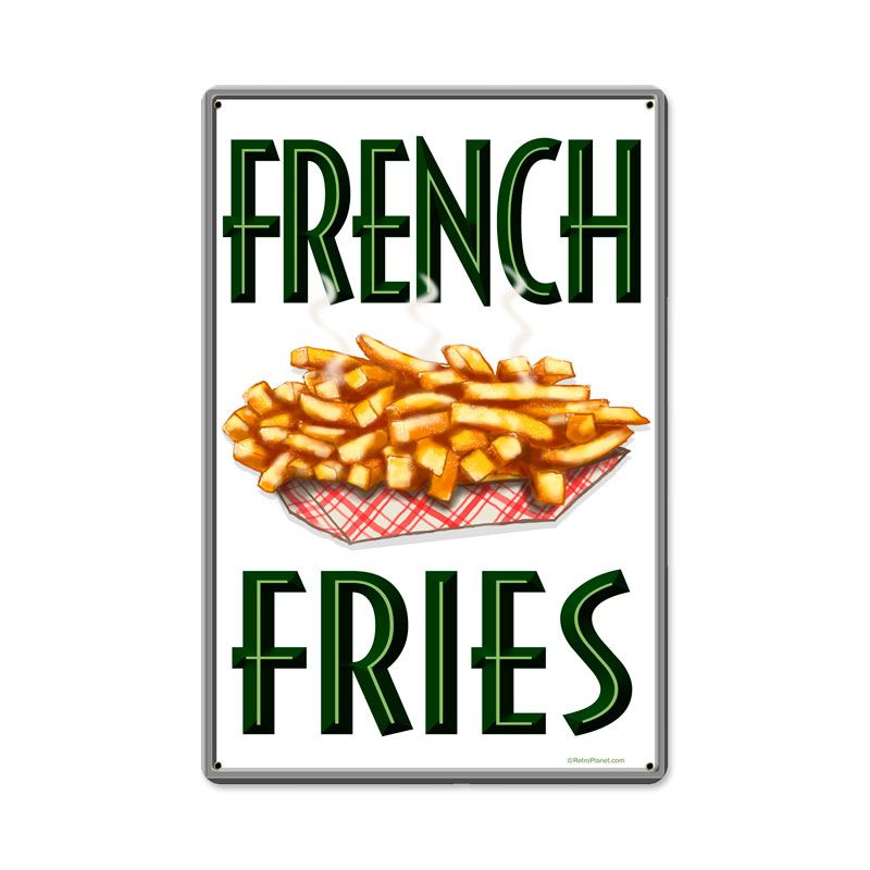 French Fries Vintage Sign