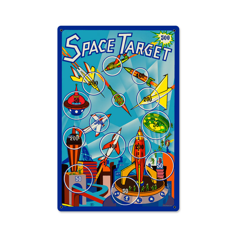 Space Target Vintage Sign