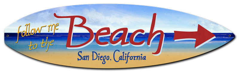 San Diego Surfboard Vintage Sign