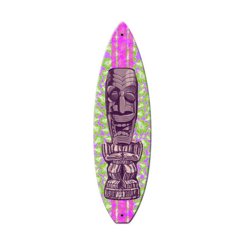 Tiki Surfboard Vintage Sign