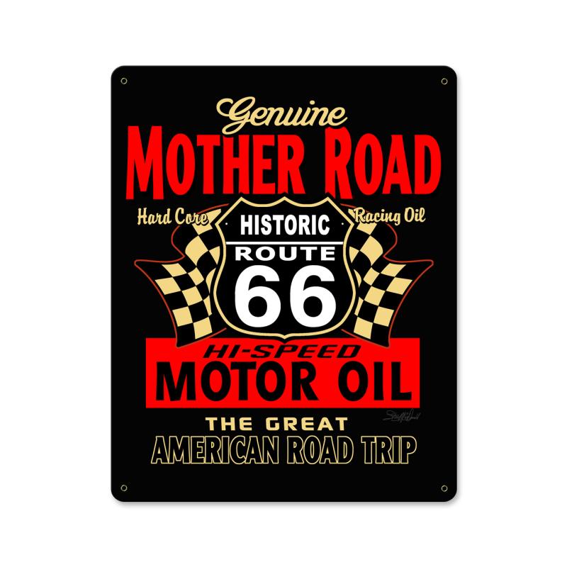 Mother Road Motor Oil Vintage Sign