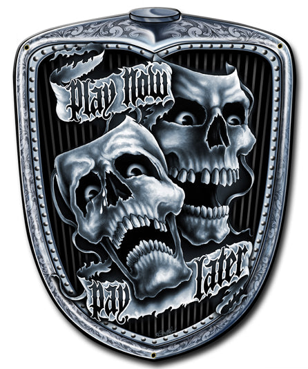 Play Now Grill Vintage Sign