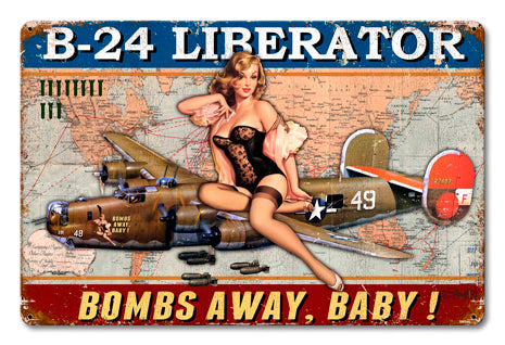B-24 Liberator Vintage Sign