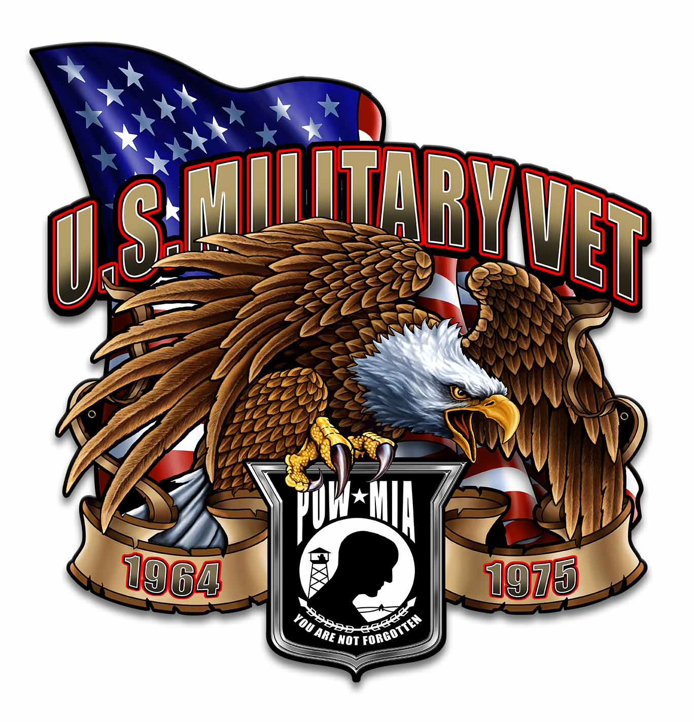 US Military Vet Eagle Vintage Sign
