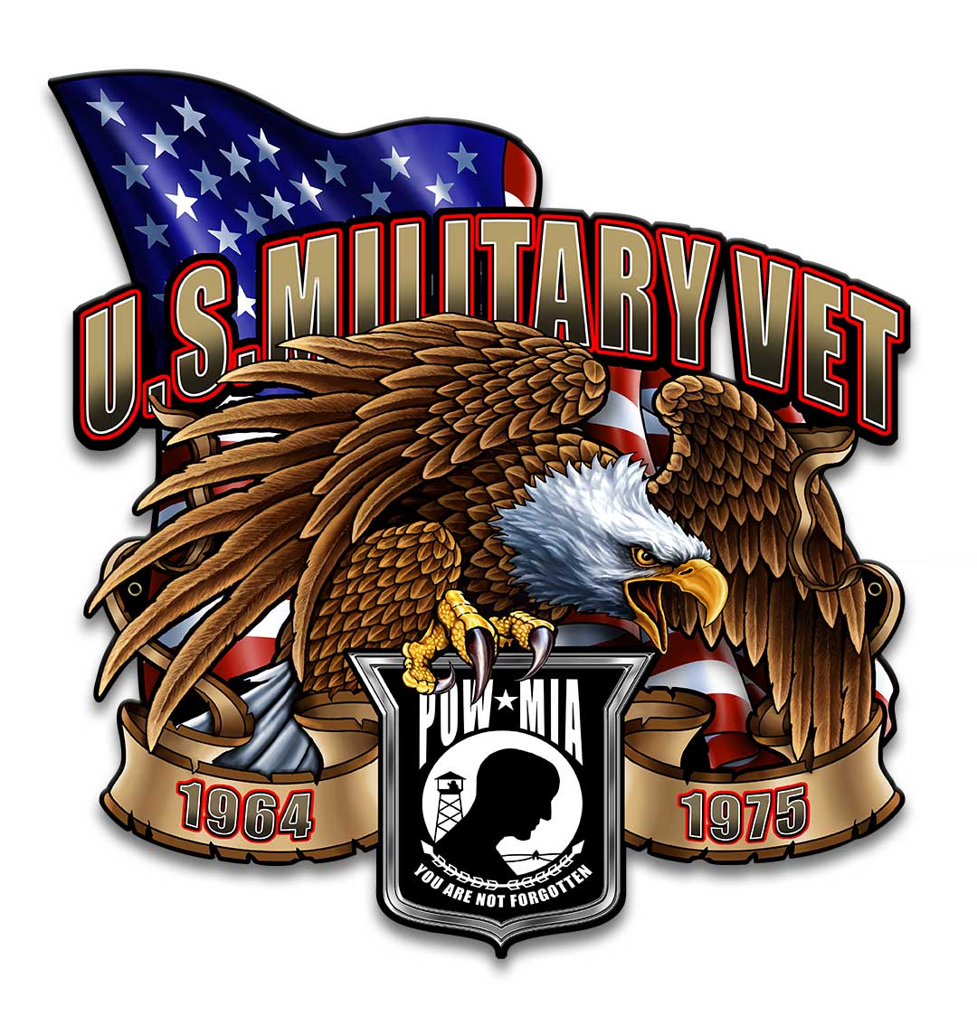 US Military Vet Eagle Vintage Sign