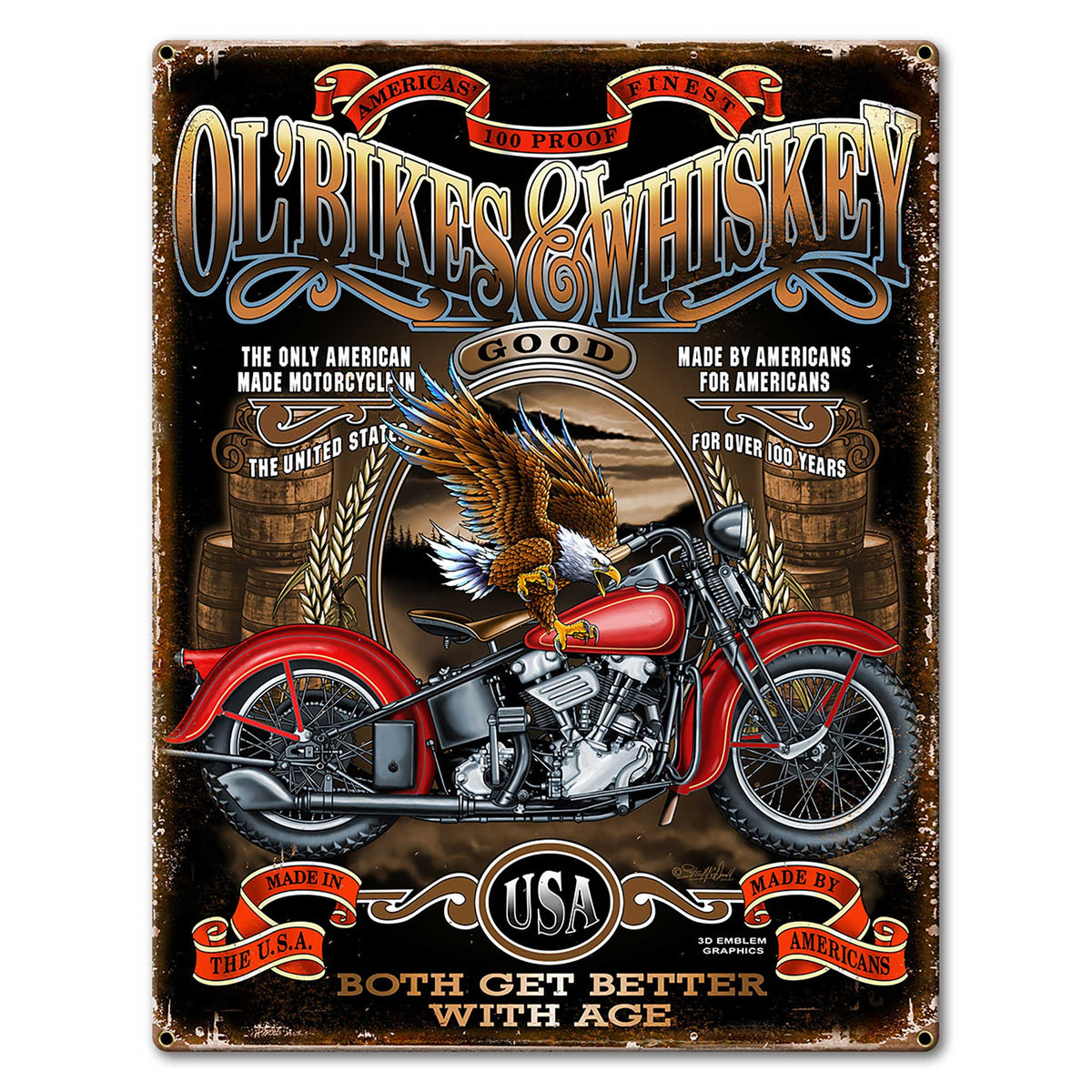 Ol Bikes 6 18 x 24 Custom Shape