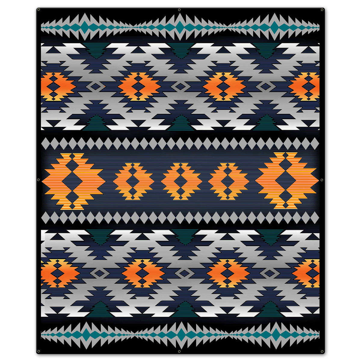 Orange Blanket Look 40 x 48 Custom Shape