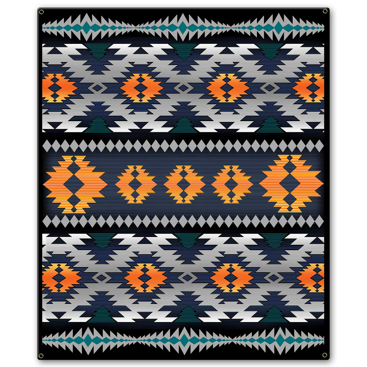 Orange Blanket Look 20 x 24 Custom Shape