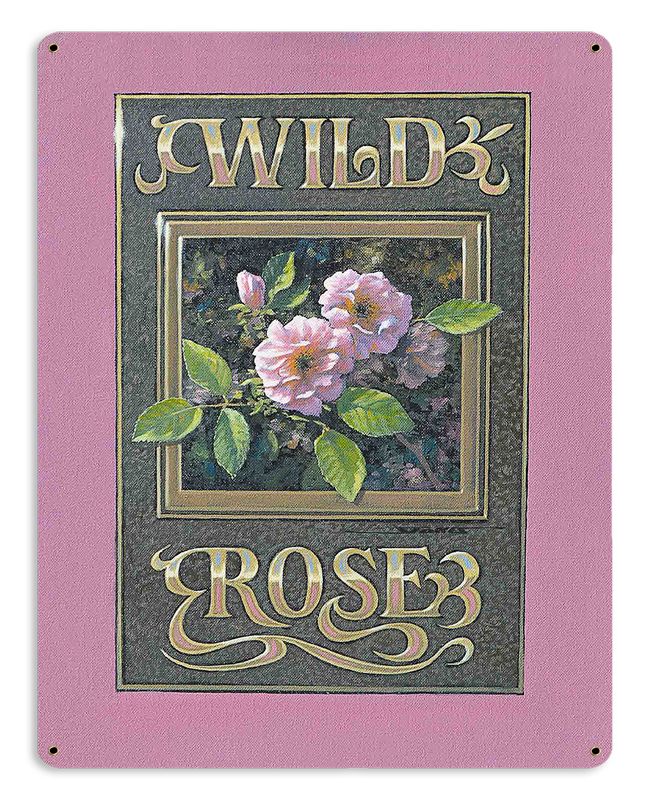 WILD ROSE Vintage Sign