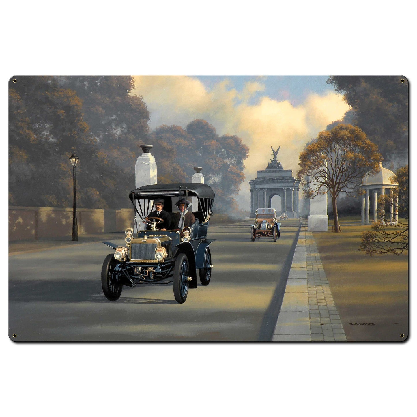 1904 George M Pierce 36 X 24 vintage metal sign