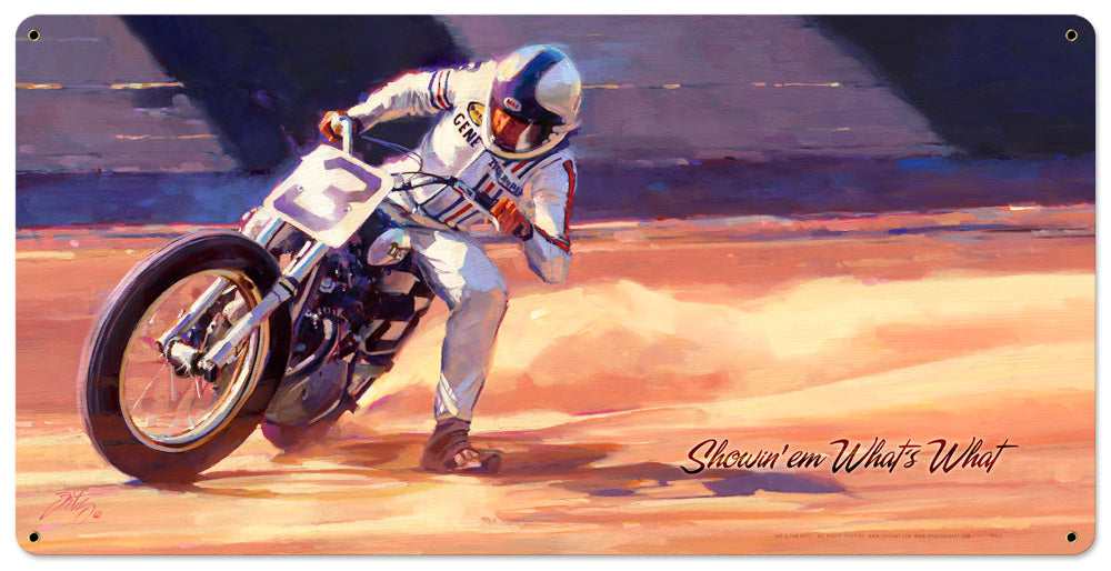 Showin Em Whats What Large Vintage Sign