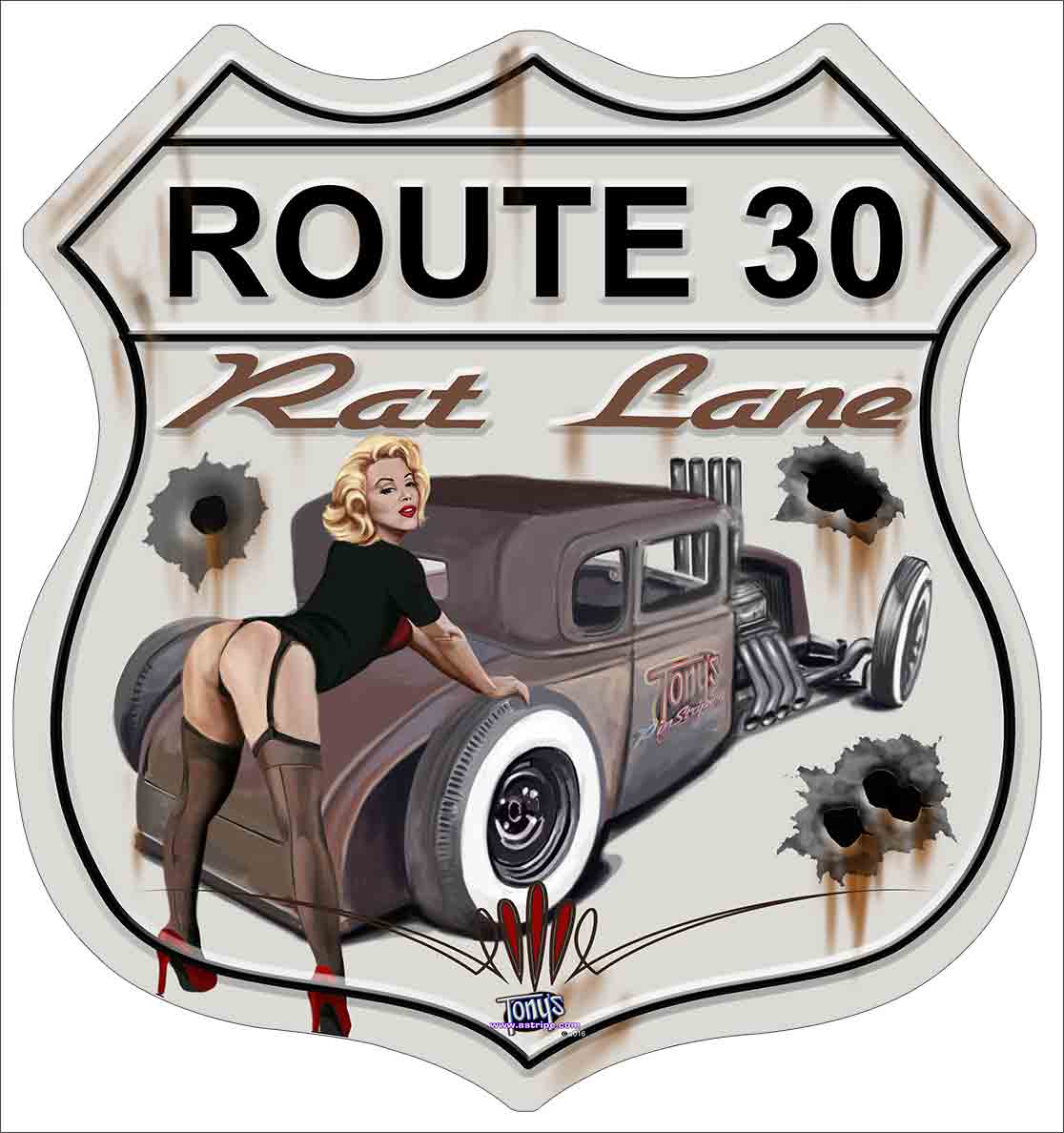 ROUTE 30 RAT LANE 15 x 15 Custom Shape