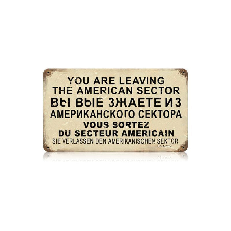 American Sector Vintage Sign