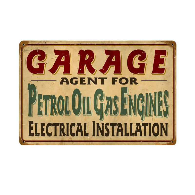 Petrol Garage Vintage Sign