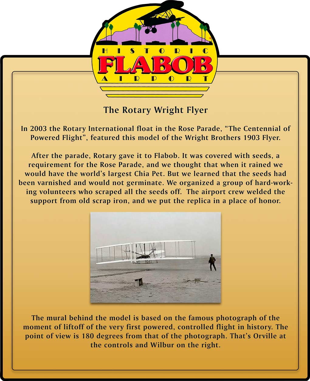 VG035 - FLABOB ROTARY WRIGHT FLYER