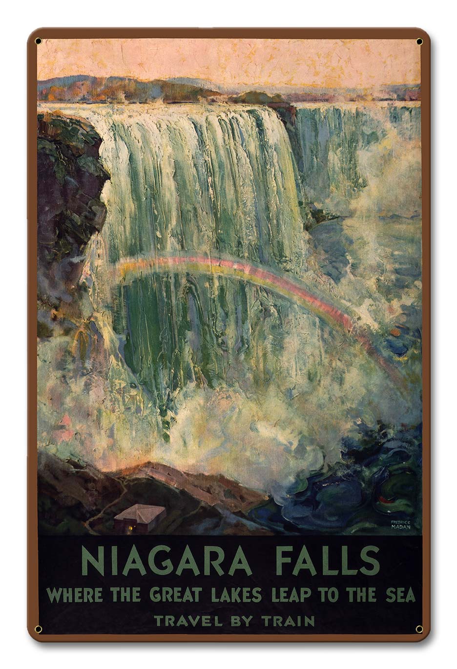 Niagara Falls 12 X 18 vintage metal sign