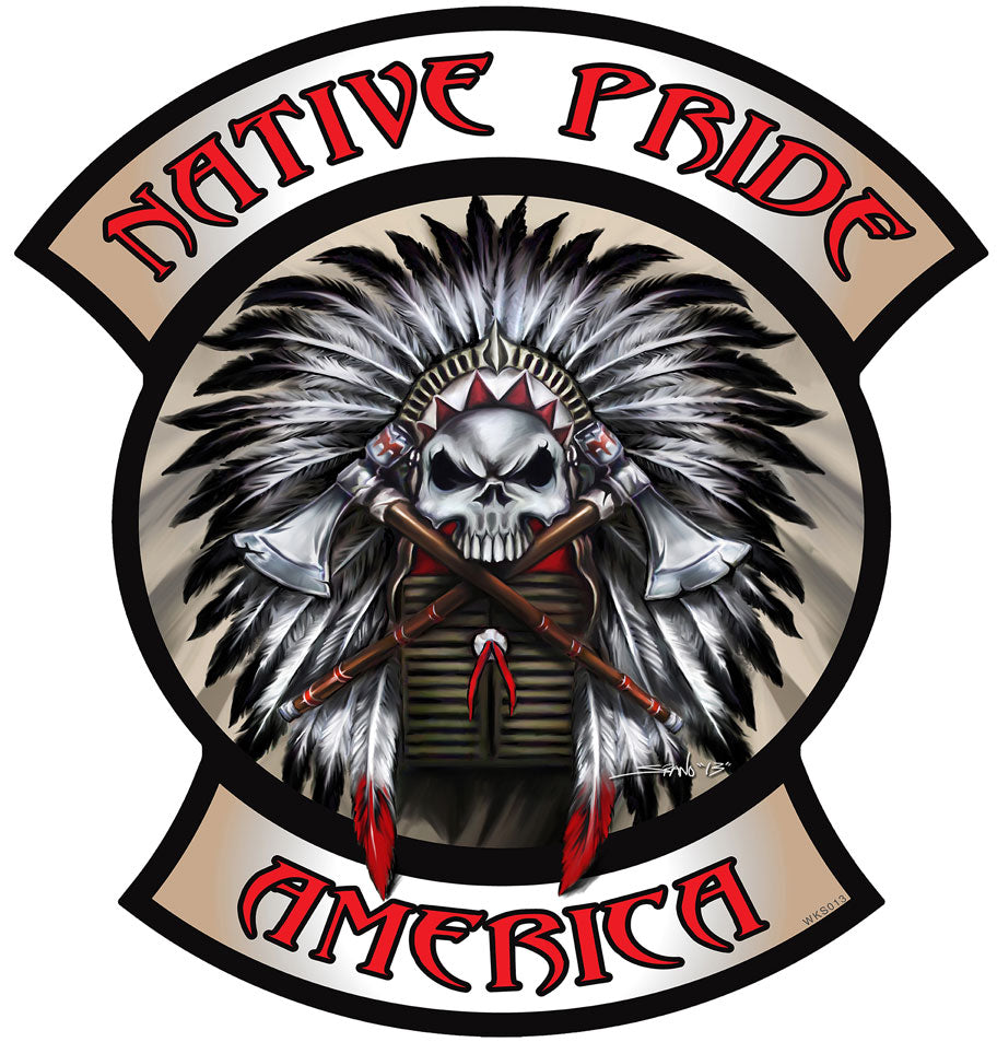 Native Pride Indian Skull
