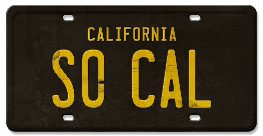 GD256 - SO CAL CALIFORNIA VINTAGE LICENSE PLATE