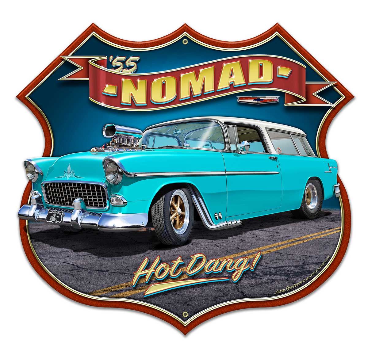 LGC567 - 1955 BLOWN NOMAD SHIELD