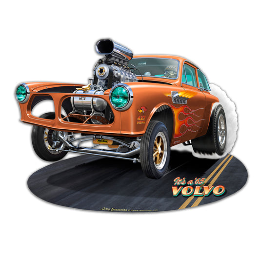 Volvo Gasser Metal Cut Out  AVAILABLE IN THREE SIZES